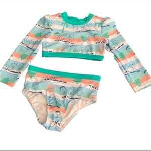 Girls 2T Rashguard Set